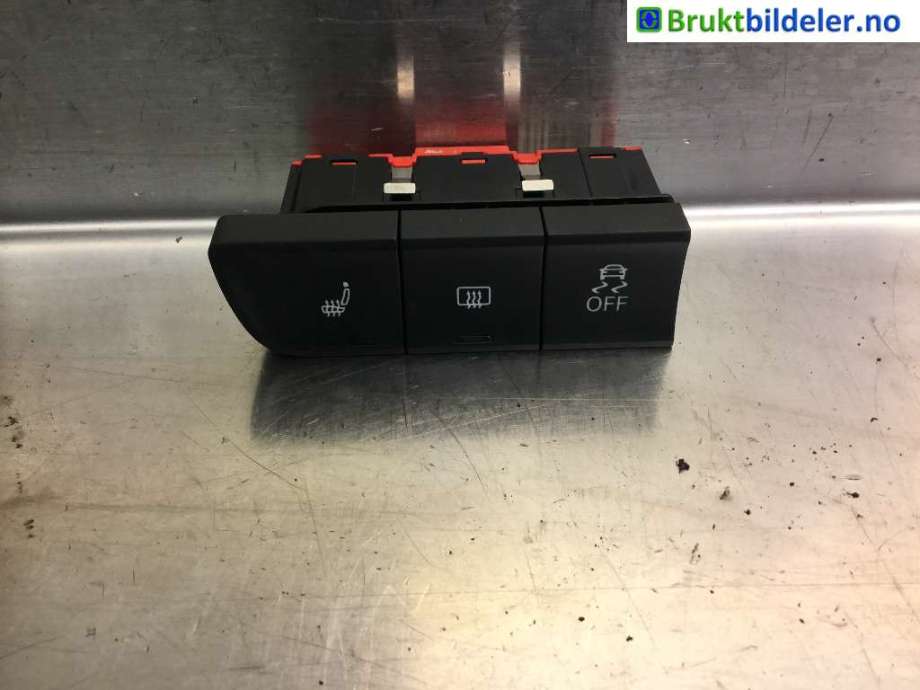 Bryter setevarme til Audi A1 2010-2014 (Type I, Fase 1)  (AUDI|8X0 959 674 A|)