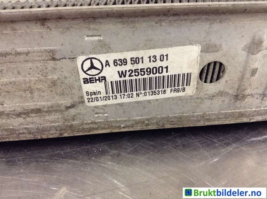 Intercooler til Mercedes Vito/Viano 2010-2014 (Fase 2) (W639) (W639) (MERCEDES|A 639 501 13 01|)