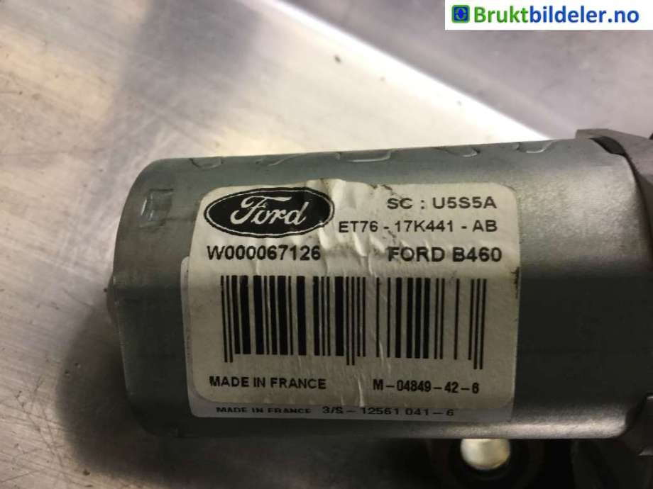 Viskermotor bakrute til Ford Transit Courier 2014-2018 (Type I, Fase 1)  (FORD|ET76-17K441-AB|W000067126|)