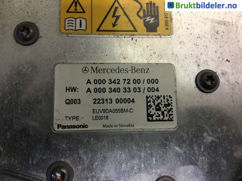 Inverter elbil til Mercedes EQA 2021-->>  (A 000 342 72 00|)