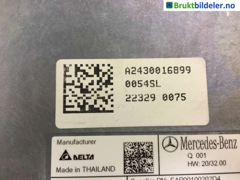 Batterilader (OBC - On Board Charger) til Mercedes EQA 2021-->>  (A 000 900 99 35|)