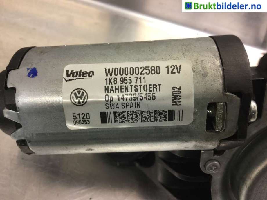 Viskermotor bakrute til VW Scirocco 2008-2013  (VOLKSWAGEN|1K8 955 711|W000002580|)