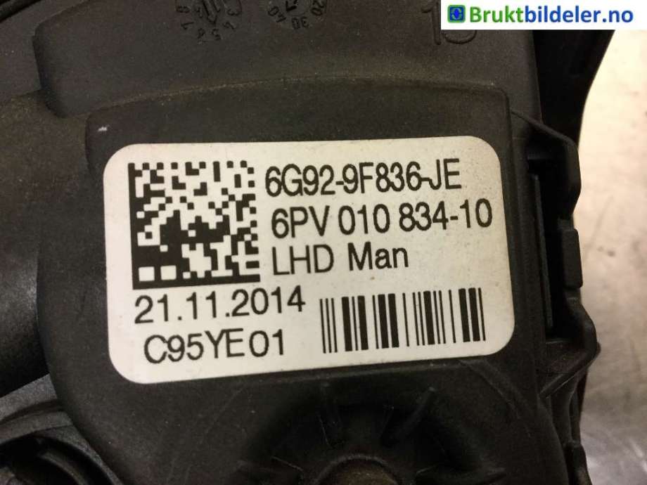 Pedal gass til Ford S-Max 2010-2015 (Type I, Fase 2) (FORD|6G91-9F836-JE|)