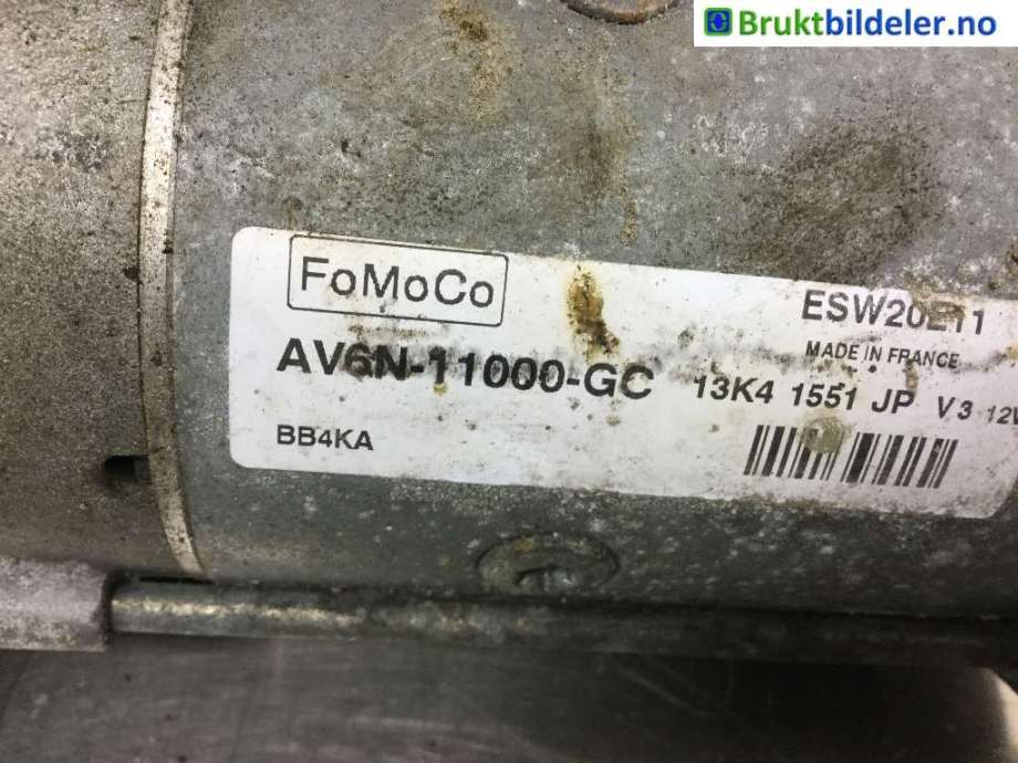 Starter diesel til Ford S-Max 2010-2015 (Type I, Fase 2)  (FORD|AV6N-11000-GC|)
