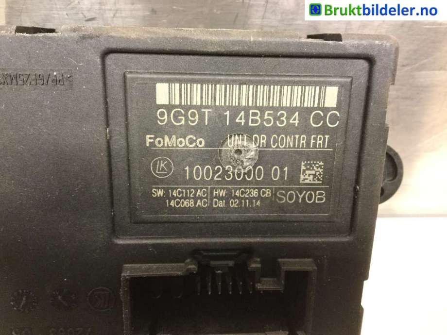 Styreenhet dør venstre foran til Ford S-Max 2010-2015 (Type I, Fase 2) (FORD|9G9T-14B534-CC|)