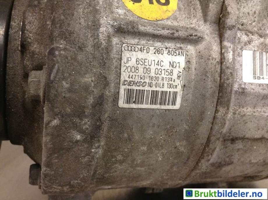 Aircondition kompressor til Audi A6 2008-2011 (Type III, Fase 2) (C6) (C6) (AUDI|4F0 260 805 AN|447150-1620|)