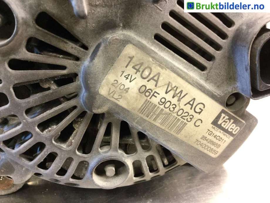 Dynamo til VW Caddy 2004-2010 (Type III, Fase 1)  (VOLKSWAGEN|06F 903 023 D|)