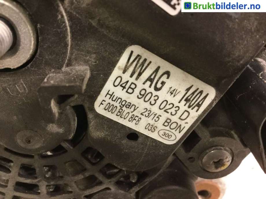 Dynamo til Škoda Fabia 2014-2021 (Type III)  (SKODA||F 000 BL0 8F8|04C 903 023 D)