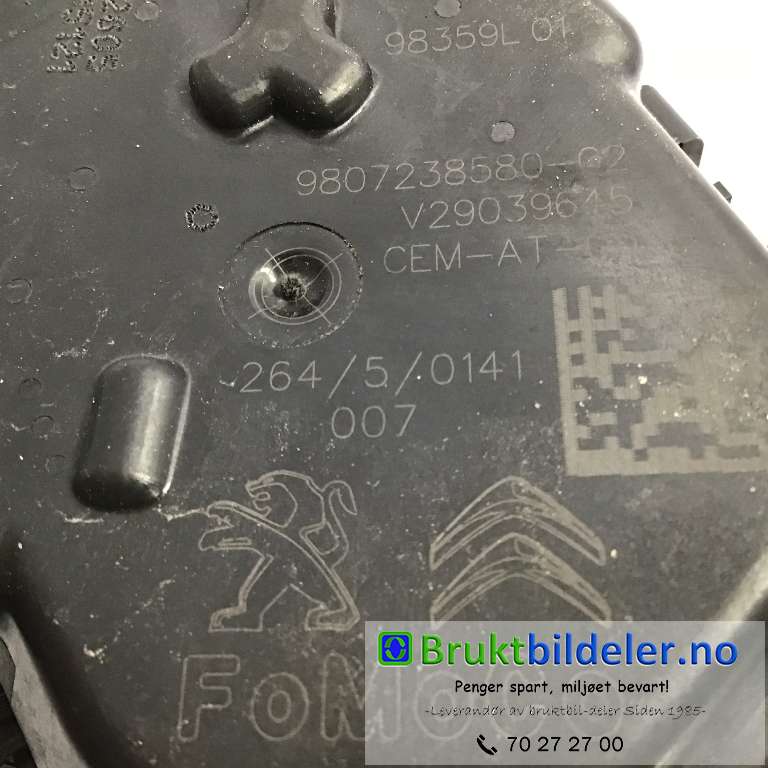 Spjeldhus til Citroën Berlingo 2015-2019 (Type II, Fase 2)  (CITROEN|98 072 385 80|V29039645|)