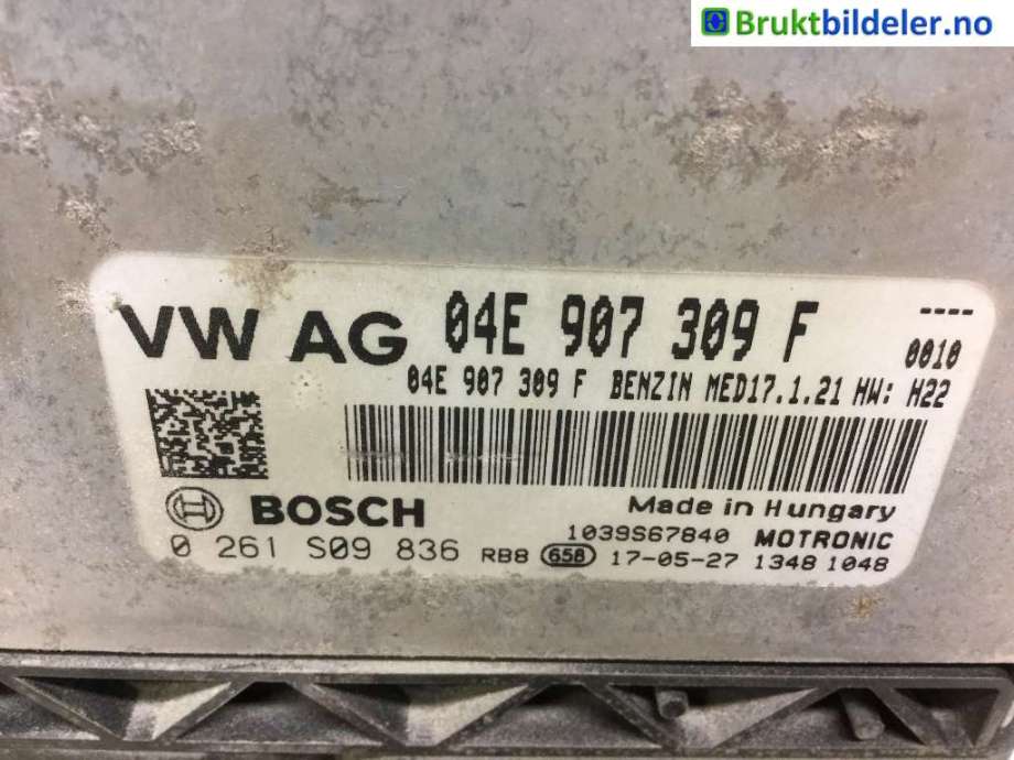 Styreenhet motor til VW Passat 2015-2019 (Fase 1) (B8) (B8) (VOLKSWAGEN|04E 907 309 F|0 261 S09 836|)