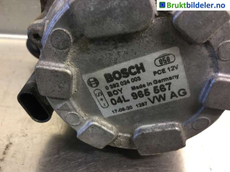 Vannpumpe til VW Passat 2015-2019 (Fase 1) (B8) (B8) (VOLKSWAGEN|04L 965 567|0 392 024 003|)