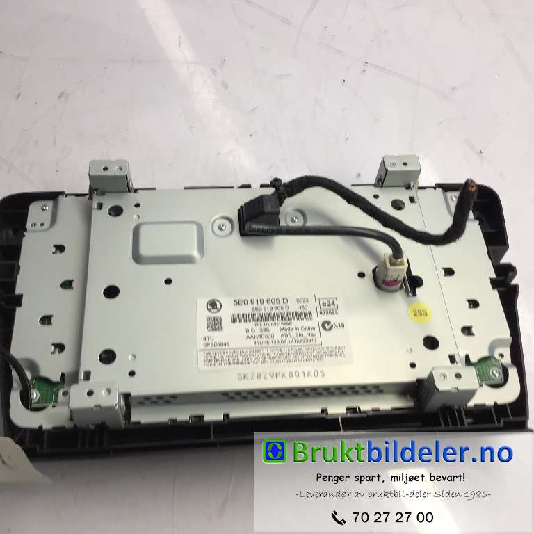 Bilstereo til Škoda Octavia 2013-2016 (Type III, Fase 1)  (SKODA|5E0 919 605 M|AAH50000|)
