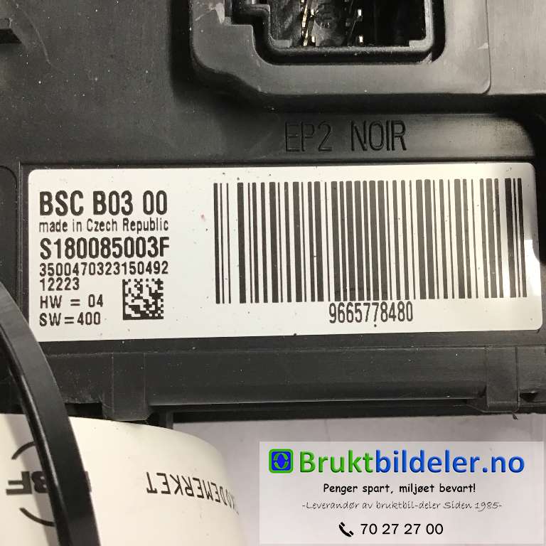 Styreenhet hengerfeste til Citroën Berlingo 2008-2015 (Type II, Fase 1)  (CITROEN|9665778480|S180085003F|)