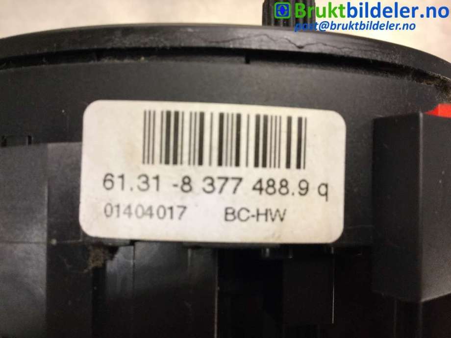 Airbag slepering til BMW X3 2007-2010 (Fase 2) (E83) (E83) (BMW|61.31 8 377 488.9|)