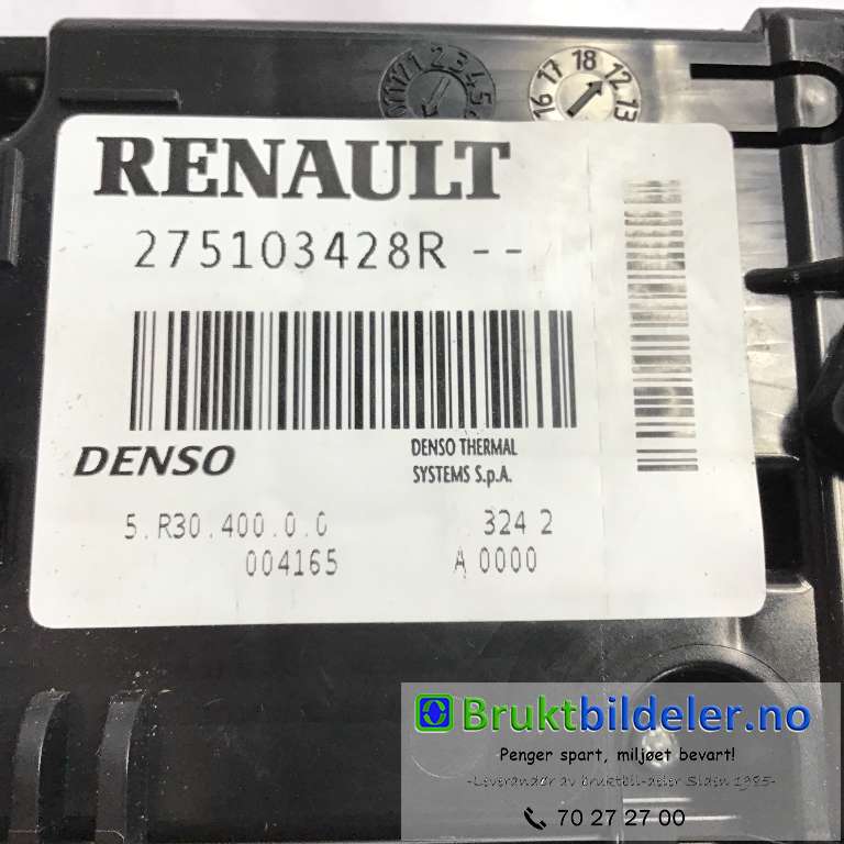 Varmeapparat betjening til Mercedes Citan 2012-2021 (W415) (W415) (MERCEDES||5 R30 400 0 0|275103428R)