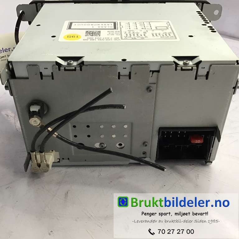 Bilstereo til VW Golf VI 2008-2012  (VOLKSWAGEN|1K0 035 186 AB|7 647 204 360|)