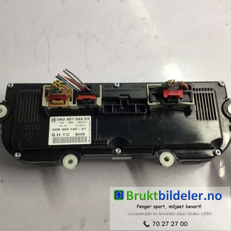 Varmeapparat betjening til VW Golf VI 2008-2012  (VOLKSWAGEN|5K0 907 044 ES|5HB 009 746-61|)