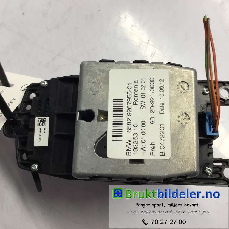 Bryter diverse til BMW 1-Serie 2011-2015 (Fase 1) (F20/F21) (F20/F21) (BMW|6582 9267955-01|192263 10|)
