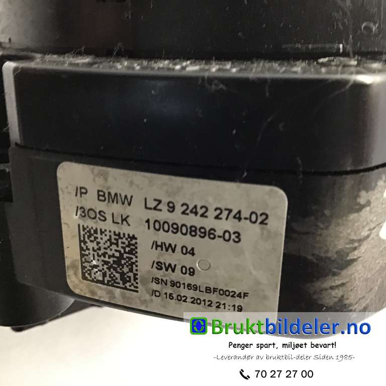 Bryter combi til BMW 3-Serie 2012-2018 (F30/F31/F34) (F30/F31/F34) (BMW|9 242 274-02|10090896-03|)