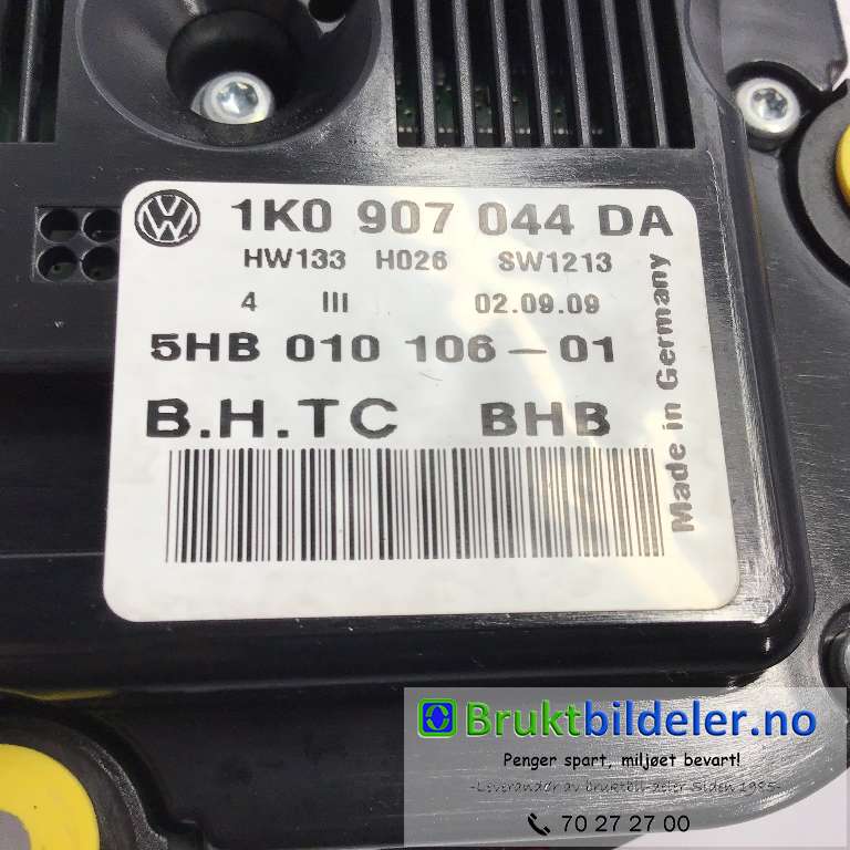 Varmeapparat betjening til VW Tiguan 2007-2011 (Type I, Fase 1)  (VOLKSWAGEN|1K0907044DA|5HB 010 106-01|)