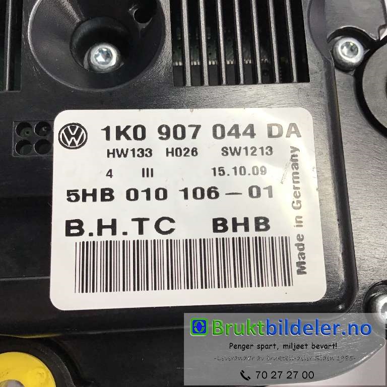 Varmeapparat betjening til VW Tiguan 2007-2011 (Type I, Fase 1)  (VOLKSWAGEN|1K0907044DA|5HB 010 106-01|)