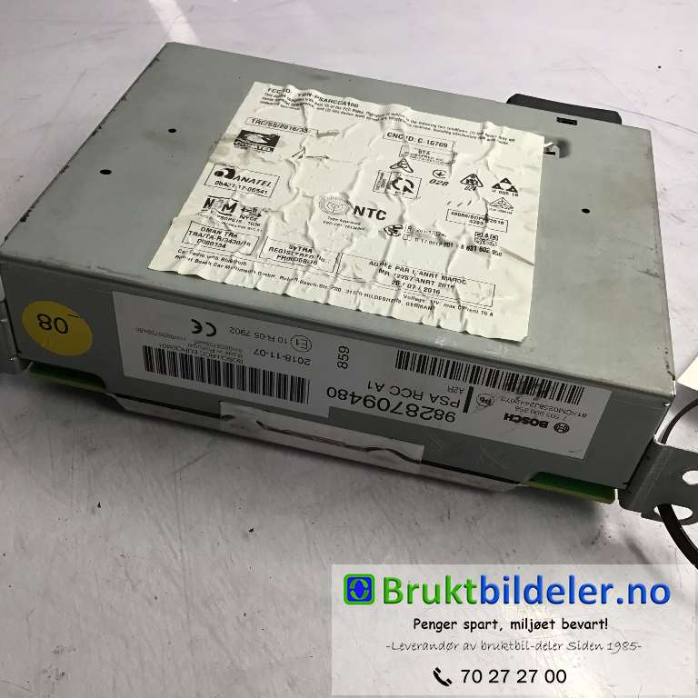 Bilstereo til Peugeot Partner 2019-->> (Type III)  (CITROEN|9828709480|7 503 900 258|)