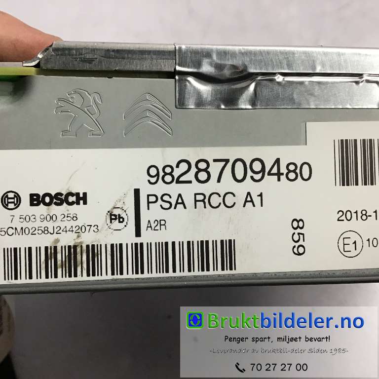 Bilstereo til Peugeot Partner 2019-->> (Type III)  (CITROEN|9828709480|7 503 900 258|)