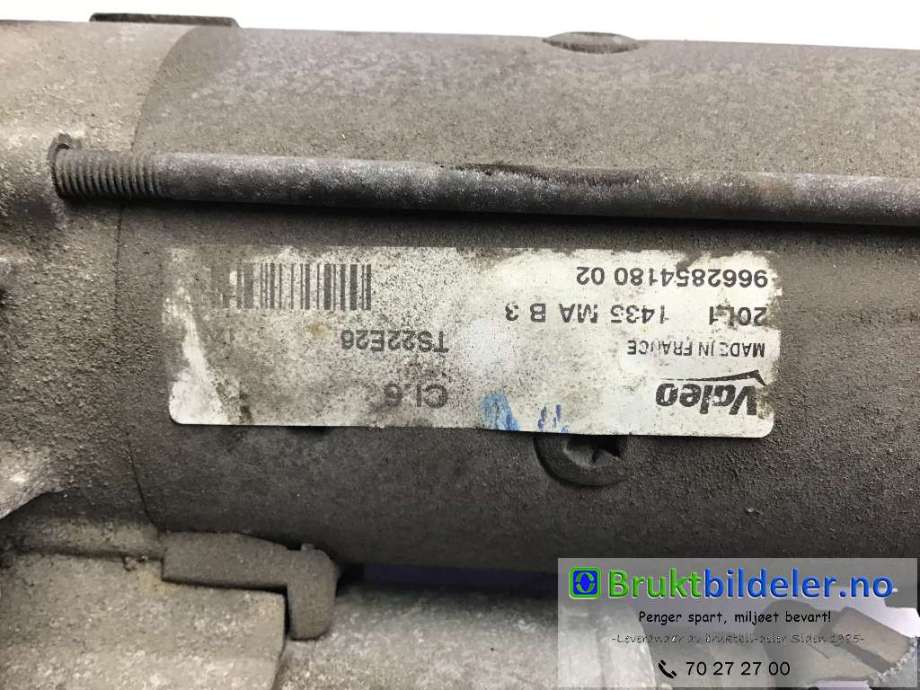 Starter diesel til Peugeot Partner 2008-2015 (Type II, Fase 1)  (PEUGEOT|9662854180-02|TS22E26|)
