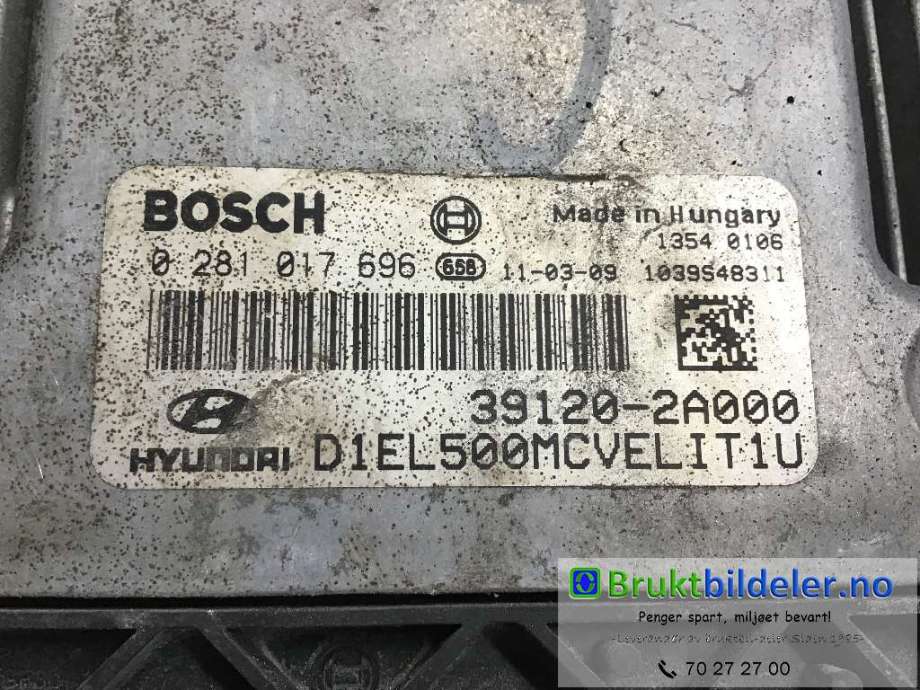 Styreenhet motor til Hyundai Ix35 2010-2015  (HYUNDAI|39120-2A000|0 281 017 696|)