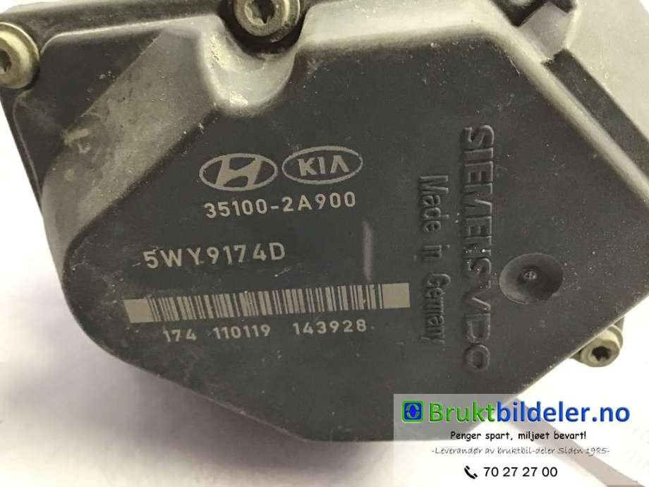 Spjeldhus til Hyundai Ix35 2010-2015  (HYUNDAI|35100-2A900|5WY9174D|)