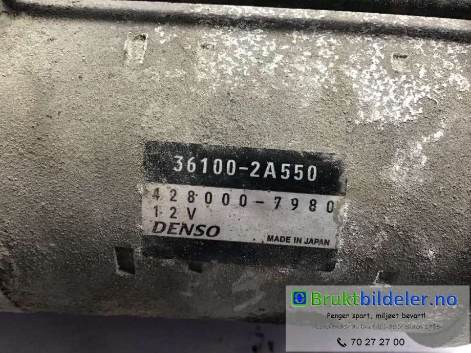Starter diesel til Hyundai Ix35 2010-2015  (HYUNDAI|36100-2A550|428000-7980|)