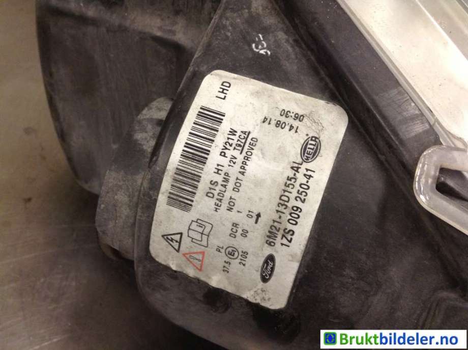 Frontlykt venstre xenon til Ford S-Max 2010-2015 (Type I, Fase 2)  (FORD|6M21-13D155-AL|1801378)