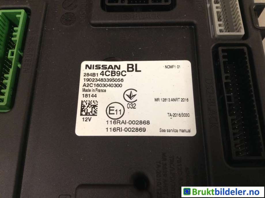 Styreenhet comfort (BCM) til Nissan Qashqai 2014-2021 (Type II)  (NISSAN|284B14CB9C|A2C1603040300|)