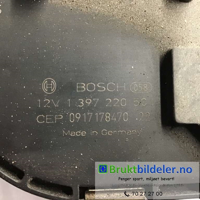 Viskermotor frontrute til VW Golf, Plus/Cross 2009-2013 (Fase 2)  (VOLKSWAGEN|5M0 955 119 B|1 397 220 501|)