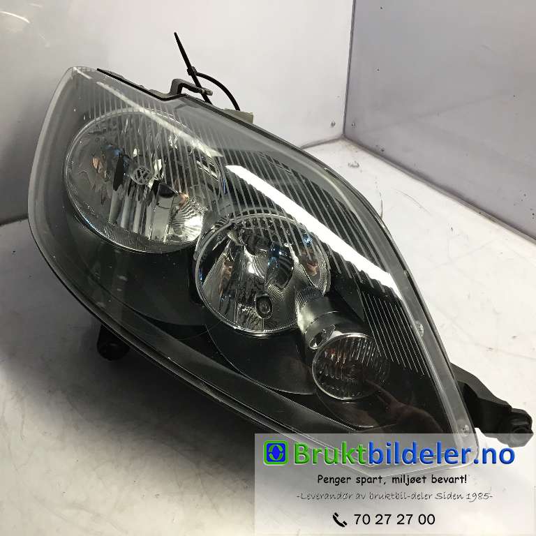 Frontlykt venstre halogen til VW Golf, Plus/Cross 2009-2013 (Fase 2) (VOLKSWAGEN|5M1 941 006 G|1EE 009 948-02|)