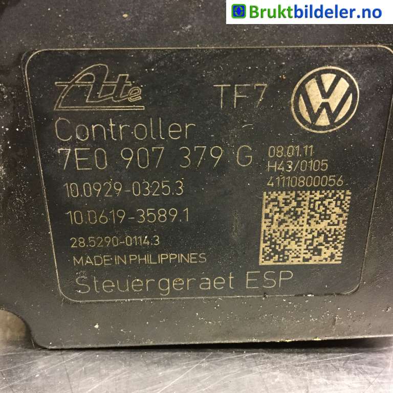 ABS sentral til VW Transporter / Caravelle 2009-2015 (Fase 2) (T5) (T5) (VOLKSWAGEN|7E0 614 517 C|10.0212-0612.4|----------)