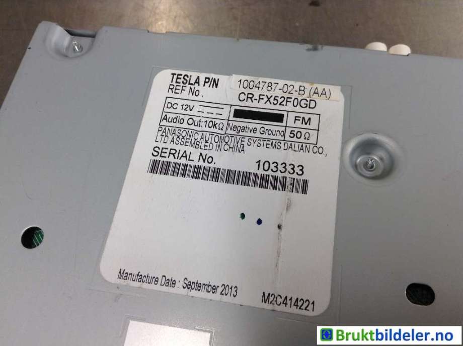 Bilstereo til Tesla Model S 2013-2016 (Fase 1)  (TESLA|1004787-02-B|)