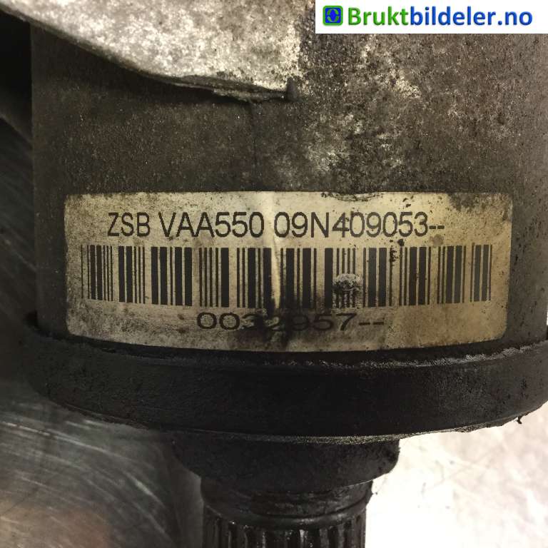 Girkasse 4WD fordelingskasse til VW Transporter / Caravelle 2009-2015 (Fase 2) (T5) (T5) (VOLKSWAGEN|09N 409 053 E|MYA;NEY;NYC;NZR|)
