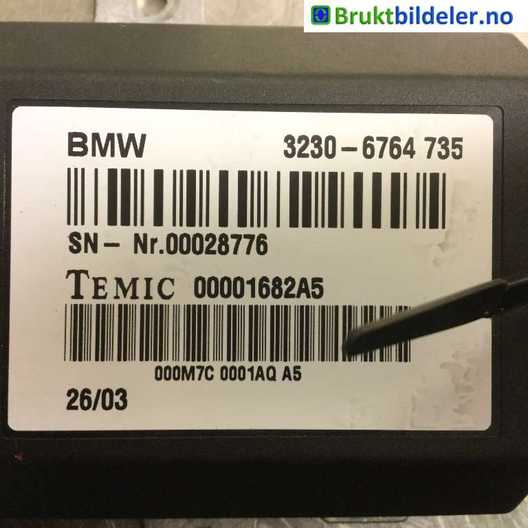 Styreenhet diverse til BMW 7-Serie 2000-2008 (E65/E66/E67/E88) (E65/E66/E67/E88) (BMW|3230-6764 735|000016825A|)