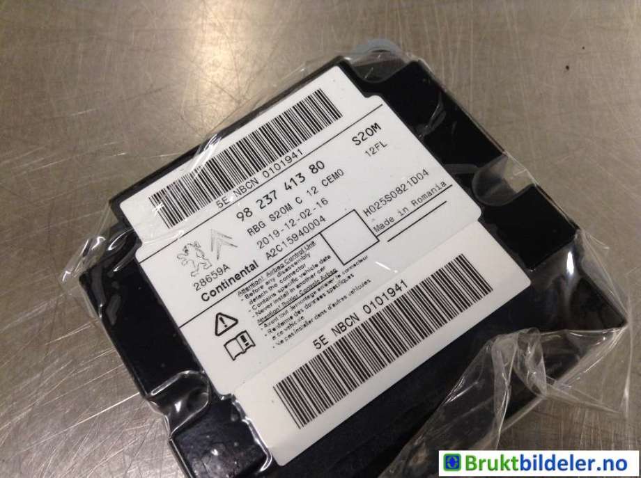 Airbag elektronikk til Peugeot 208 2019-->> (Type II)  (PEUGEOT|9823741380|A2C15940004|)