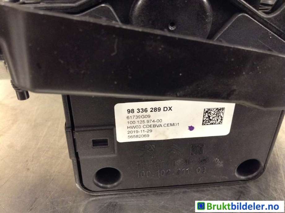 Girstang/girvelger automat til Peugeot 208 2019-->> (Type II)  (PEUGEOT|98336289DX|)