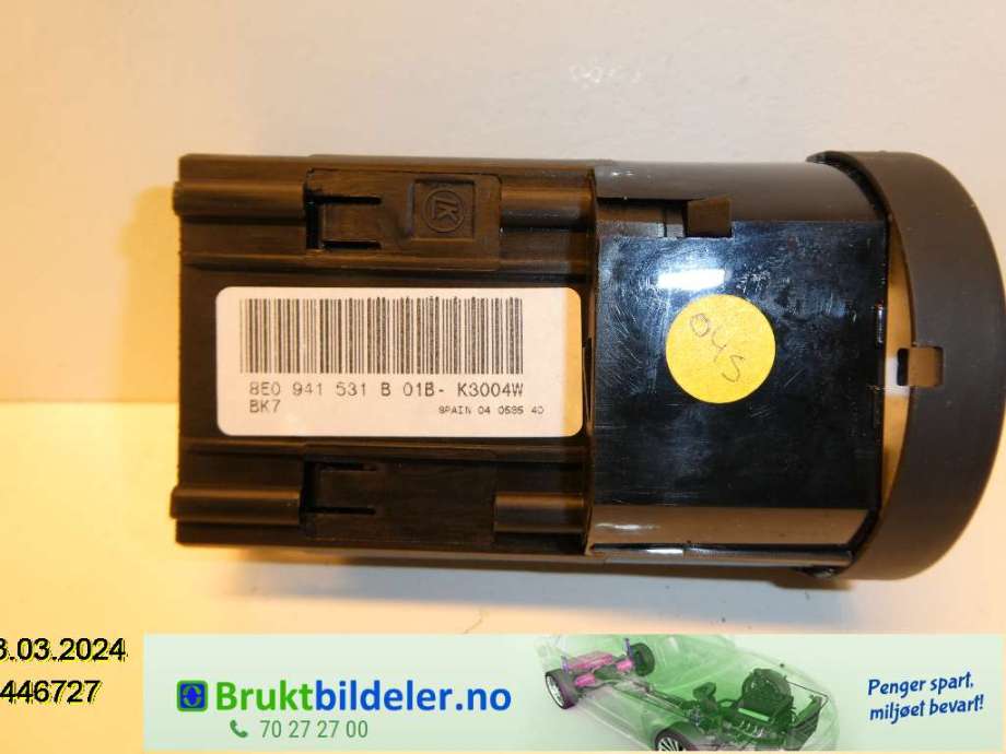 Bryter lys til Audi A4 2004-2008 (Type III) (B7) (B7) (AUDI|8E0941534B||8E0 941 534 B)