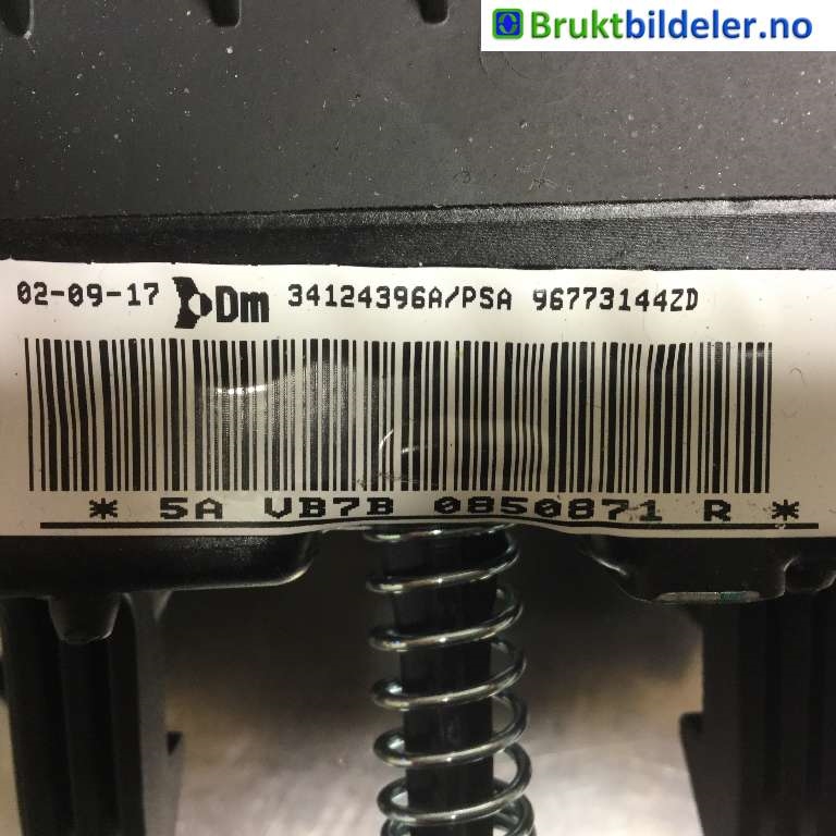 Airbag rattpute til Peugeot Partner 2015-2019 (Type II, Fase 2)  (PEUGEOT|96773144ZD|34124396A|)