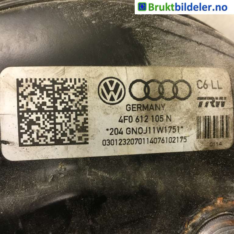 Bremsekraft-forsterker til Audi A6, Allroad 2008-2011 (Type II, Fase 2) (C6) (C6) (AUDI|4F0 616 105 N|)