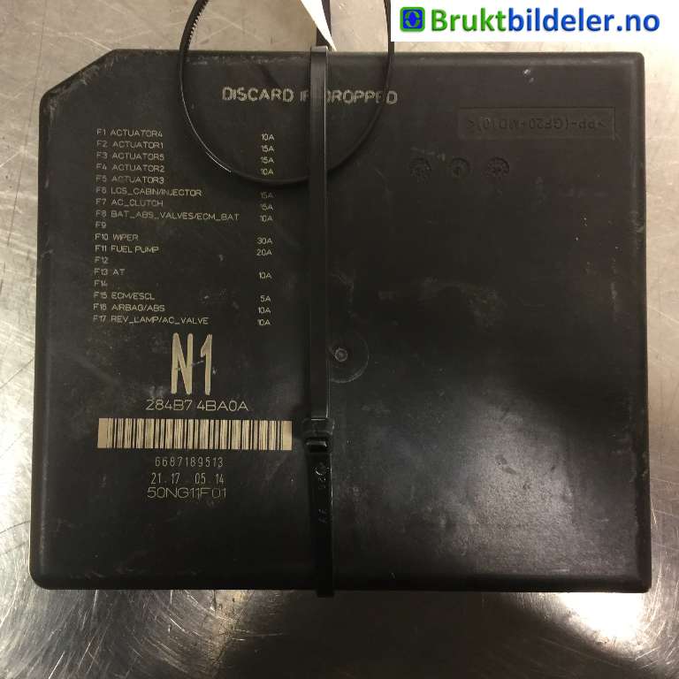 Sikringsboks til Nissan X-Trail 2014-2022 (T32) (T32) (NISSAN|284B7 4BA0A|6687189513|50NG11F01)