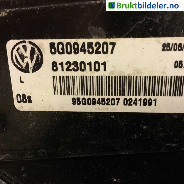 Baklykt venstre til VW e-Golf 2014-2017 (Fase 1)  (VOLKSWAGEN|5G0 945 207|81230101|)