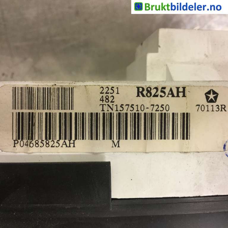 Instrumentpanel til Chrysler Voyager 2001-2008 (Type IV)  (CHRYSLER|2251R825AH|10113R|TN157510-7250)
