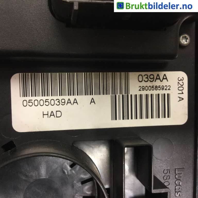 Varmeapparat betjening til Chrysler Voyager 2001-2008 (Type IV)  (CHRYSLER|5005039AA|)