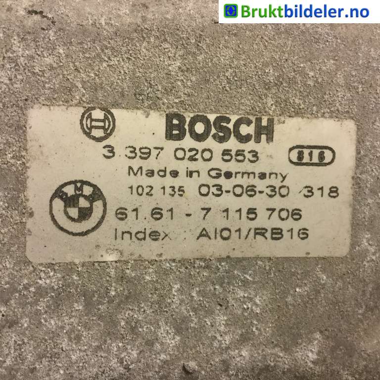 Viskeroverføring til BMW 7-Serie 2000-2008 (E65/E66/E67/E88) (E65/E66/E67/E88) (BMW|61 61 7 115 706|3 397 020 553|)