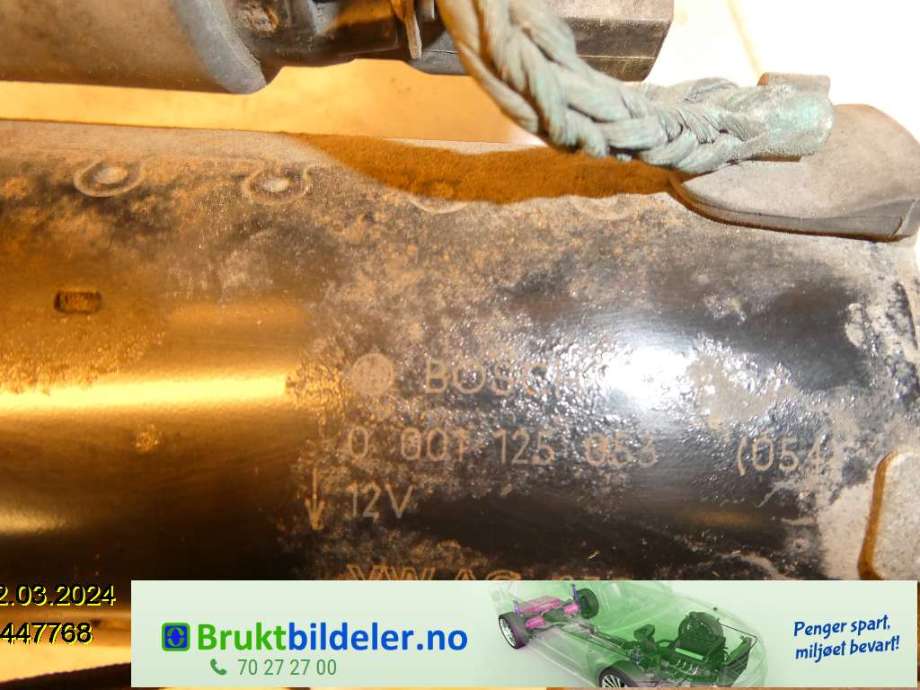 Starter diesel til Audi A4 2004-2008 (Type III) (B7) (B7) (AUDI|03G 911 023|0 001 125 053|)